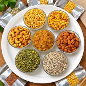 Super Food Combo Package-1500gm (কিশমিশ, কাঠ বাদাম, কাজু বাদাম, থাই বাদাম, চিনা বাদাম, কুমড়ো বিজ ও সূর্যমুখি বিজ)